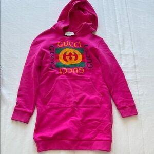 Gucci Kids Fuchsia Hoodie Dress